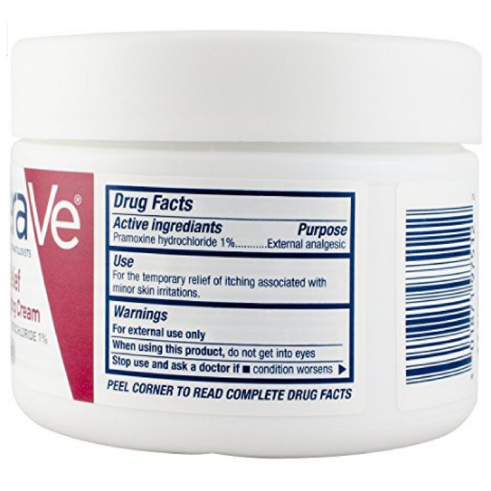 CeraVe Moisturizing Cream for Dry Skin Relief | 12 Ounce | Fragrance Free Cream with Pramoxine for Itch Relief